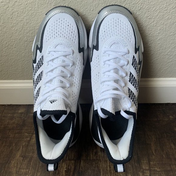 Adidas Impact FLX x Patrick Mahomes White Silver Metallic Shoes - Size 8 main image 4